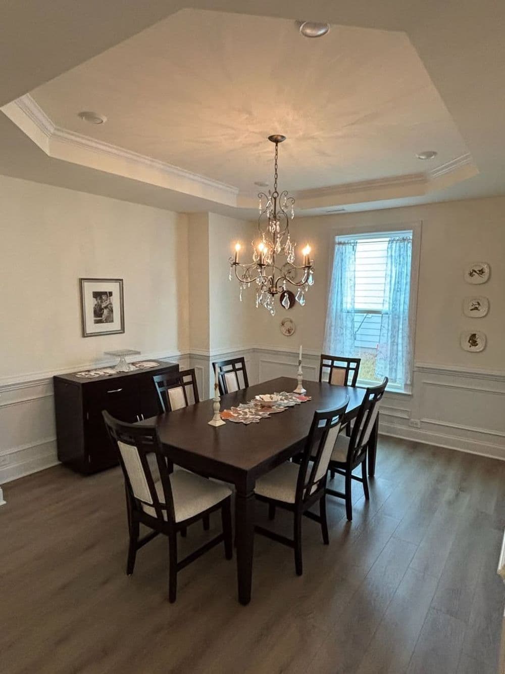 Elegant Crystal Chandelier Installation in Chapel Hill