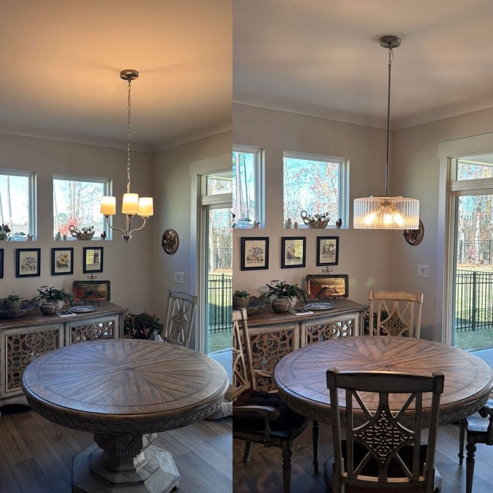 Lighting Makeover in Apex NC