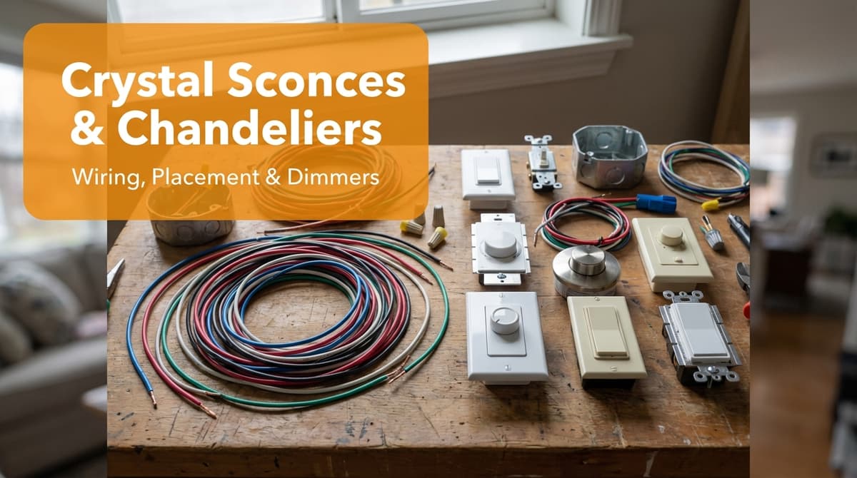 Blog post Crystal Sconces & Chandeliers: Wiring, Placement & Dimmers image