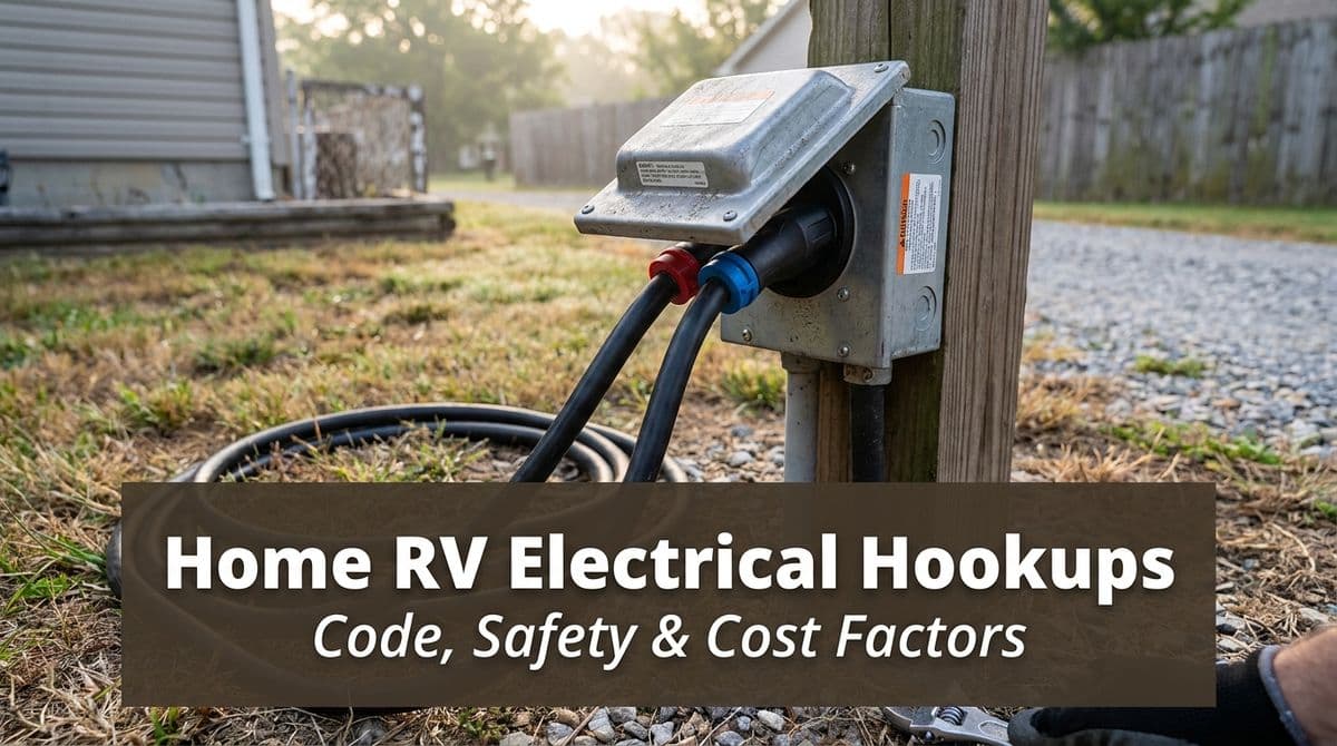 Home RV Electrical Hookups: Code, Safety & Cost Factors image